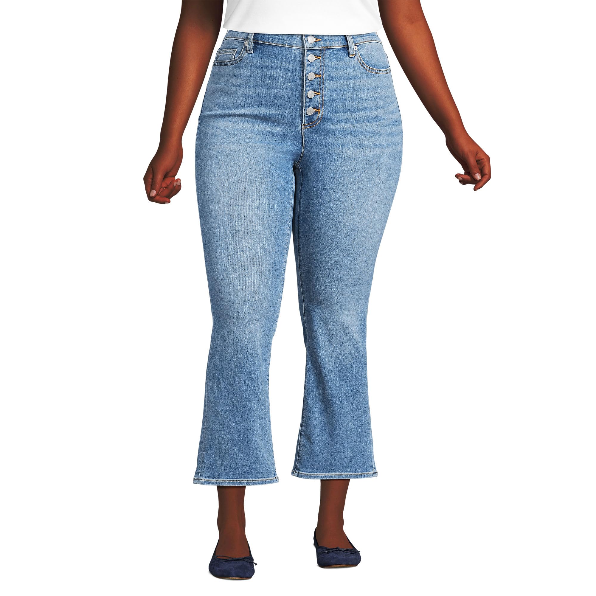 BACK BONE◇DENIM FLARE BUSH PANTS/S/デニム/IDG